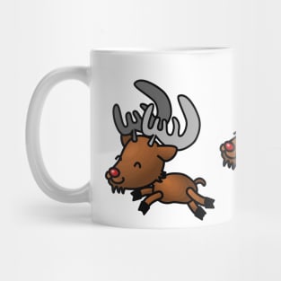 Reindeer Running Mug